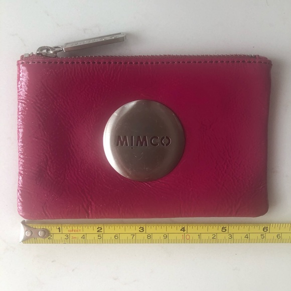 Mimco Pink Leather Pouch - Picture 7 of 8